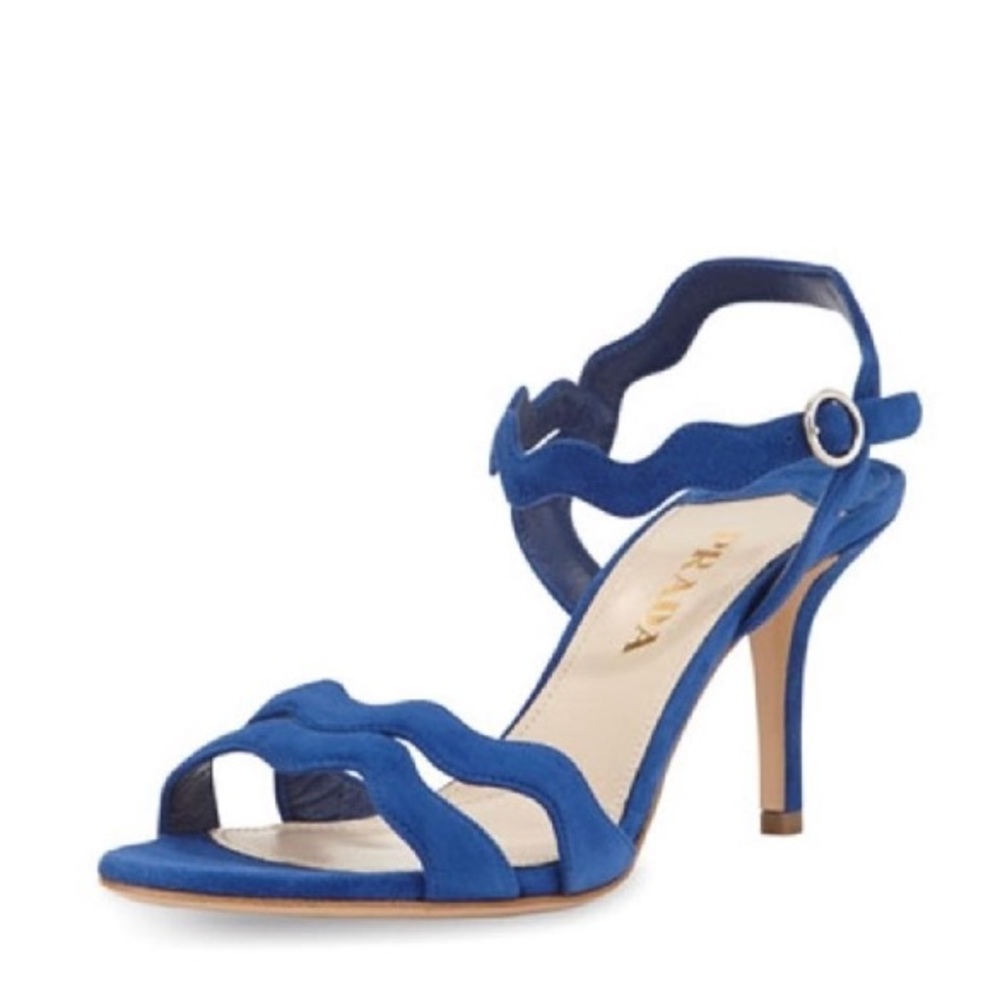 Prada Wavy Suede Sandals Size 36.5(6.5)
